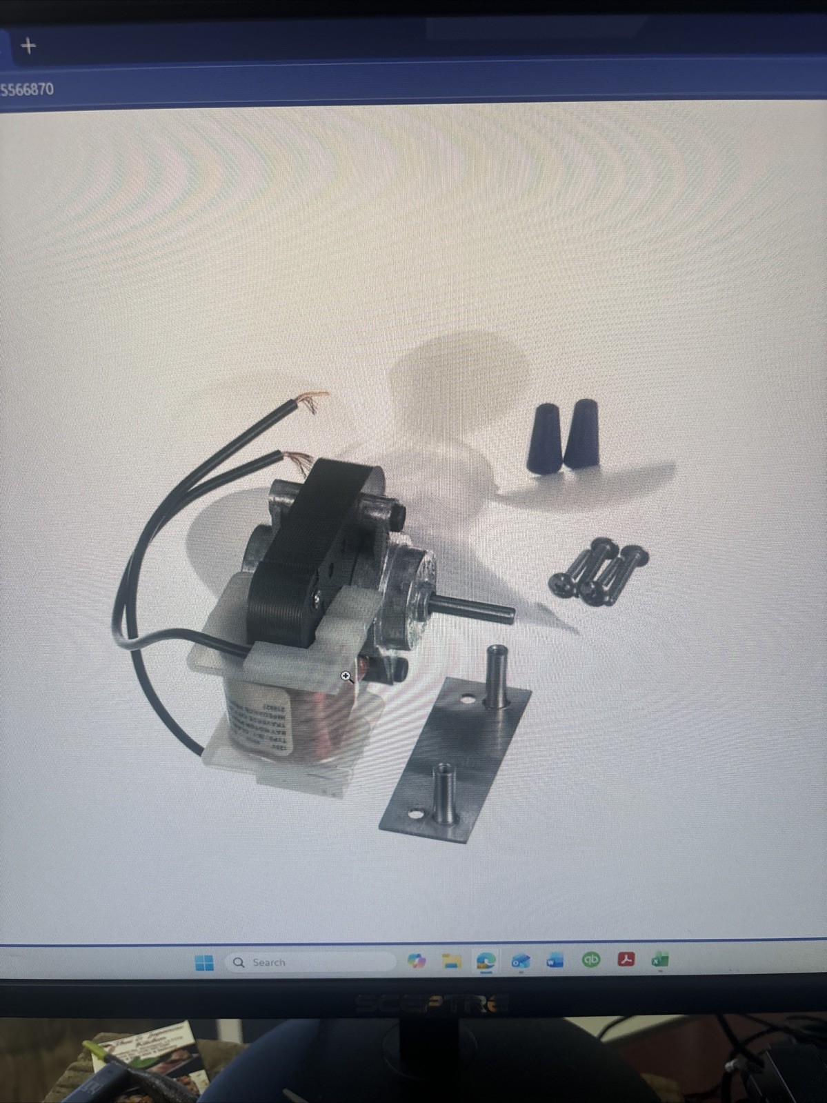 Duke RUF-FAN-ASY-120 Evaporator Motor And Blade Replacement, 120V