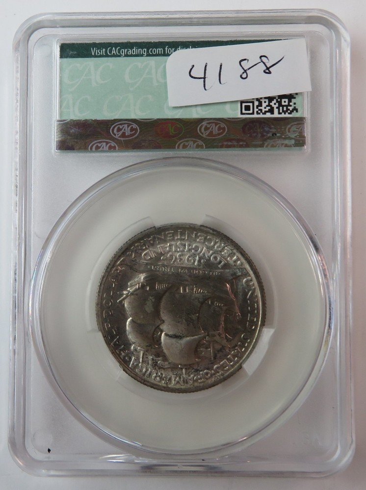 1936 - Long Island Commemorative Half Dollar - CAC MS65