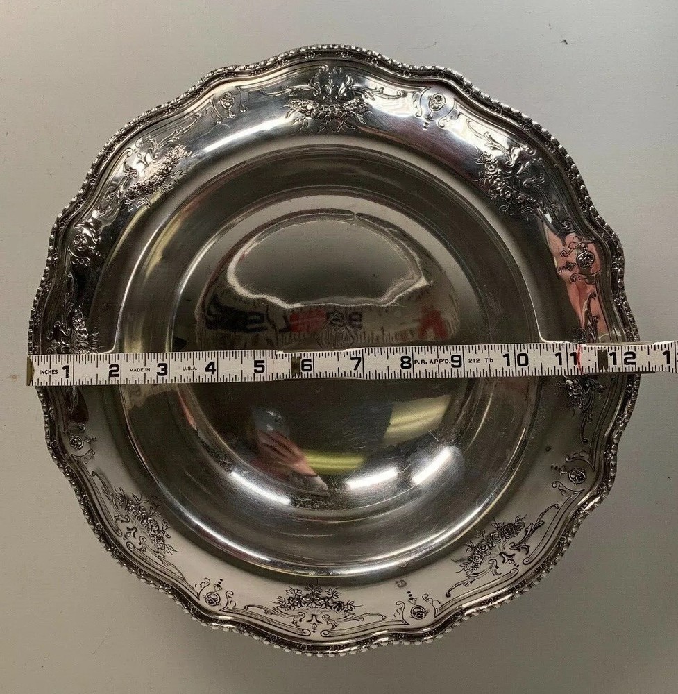 Wallace Sterling Silver Floral Compote