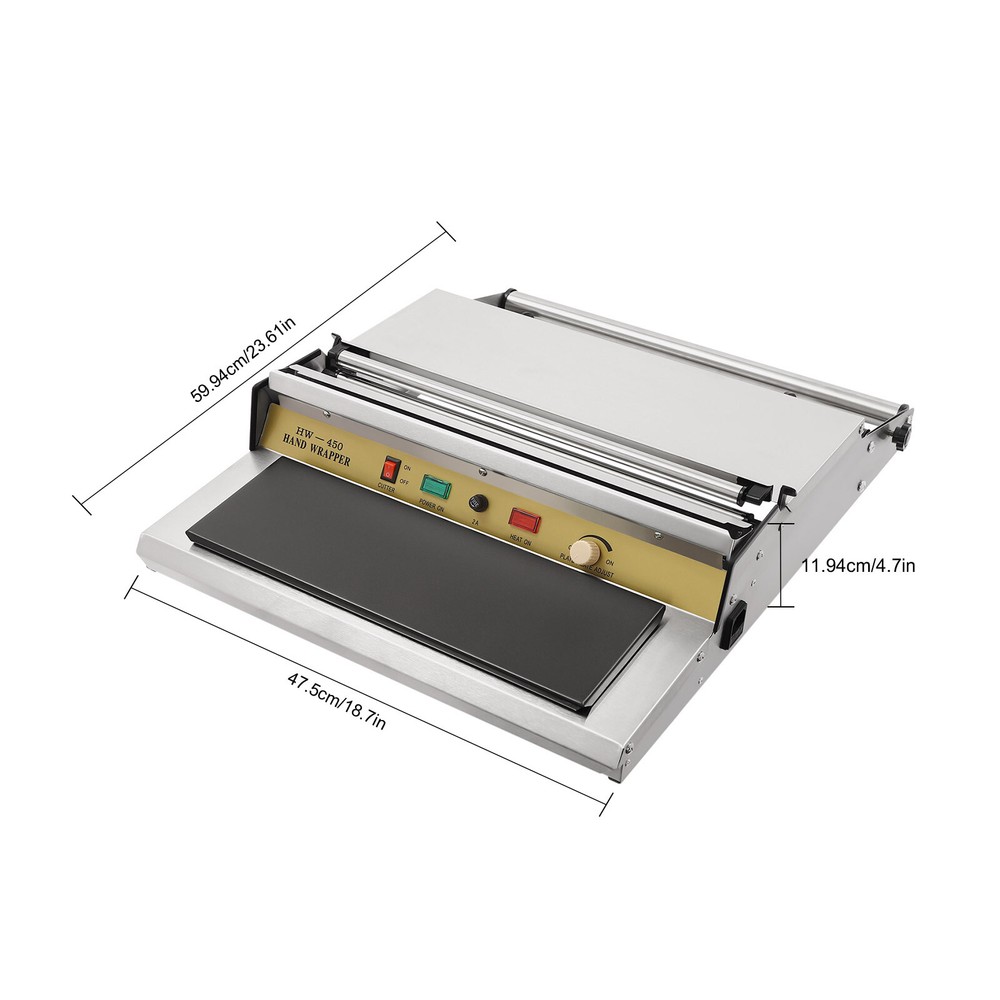 HAND WRAPPING MACHINE, WIDTH FILM WRAPPER, WRAPPING MACHINE FOR FOOD PACKAGING ！