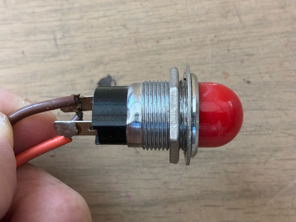 RED WARNING LIGHT OR ON LIGHT INDICATOR 120volt BRIGHT RED LIGHT For Dash Board
