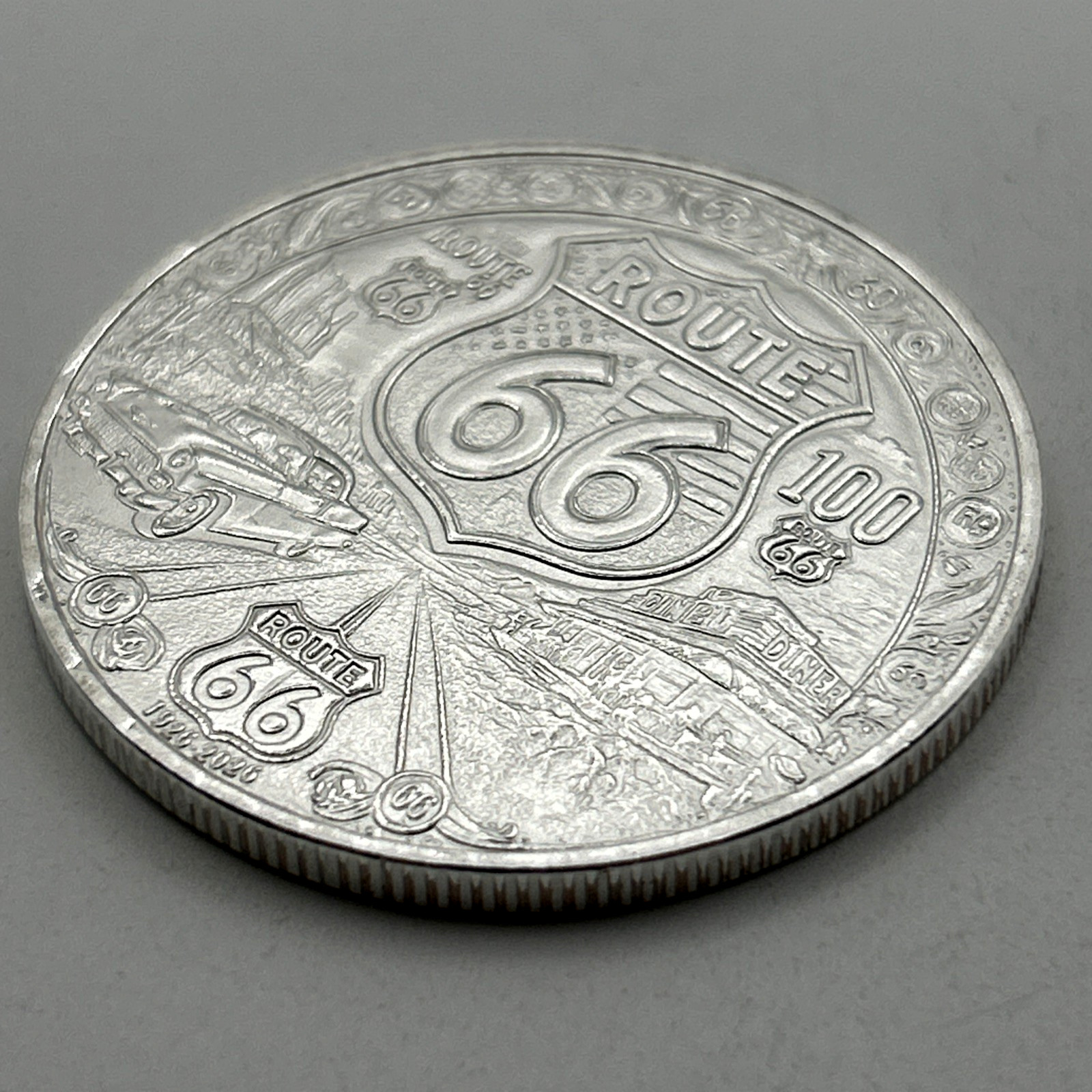 US ROUTE 66 💥 100 Year Anniversary Commemorative Token Coin 40mm