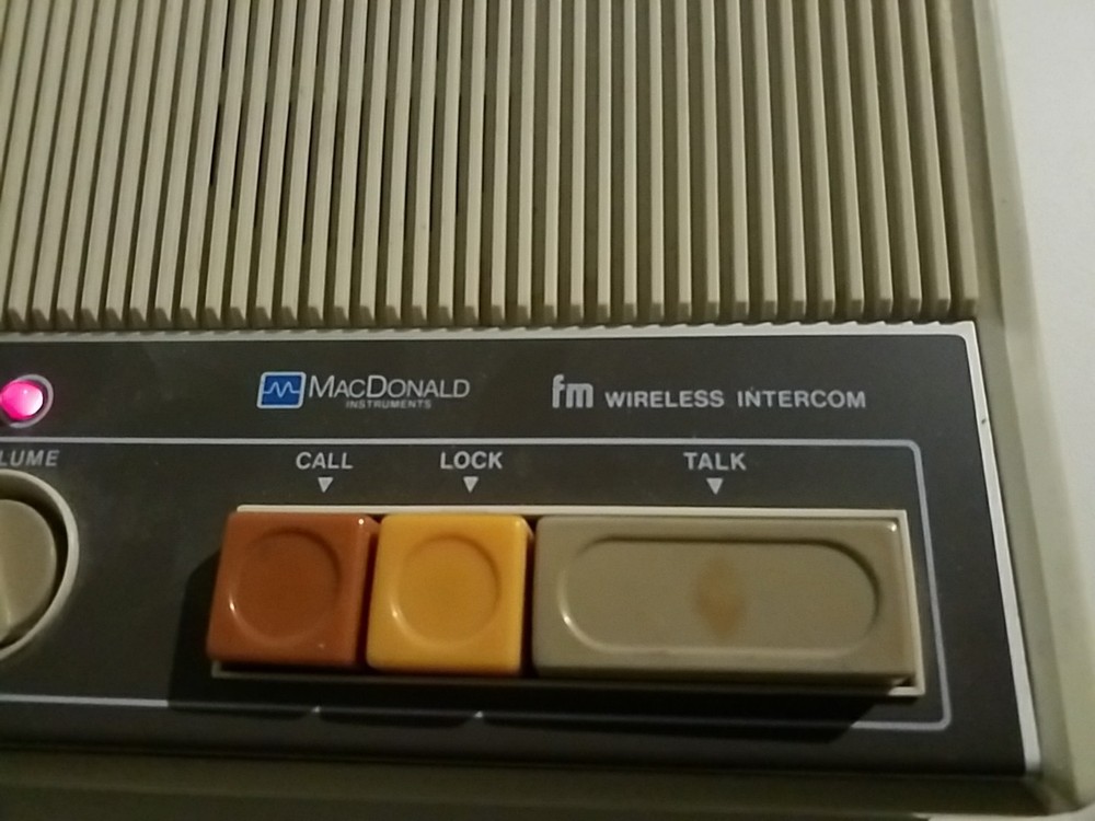 Vintage McDonald Instruments FM Wireless Intercom Model 06-32-37