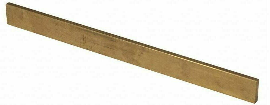 Brass Flat Stock 1/8" x 3/8" x 1' (12" Length) 360 Solid Rectangle Strip