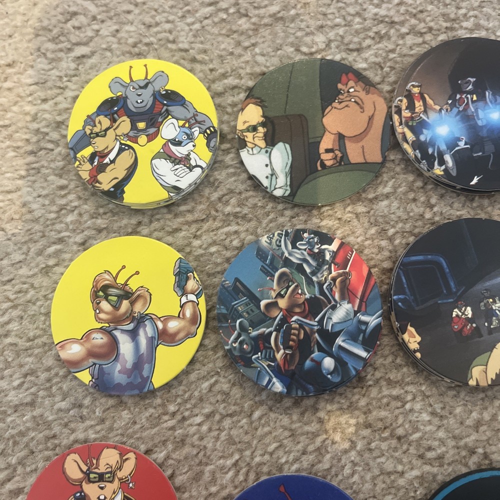 Biker Mice From Mars Pogs, Nostalgic 90s Toys