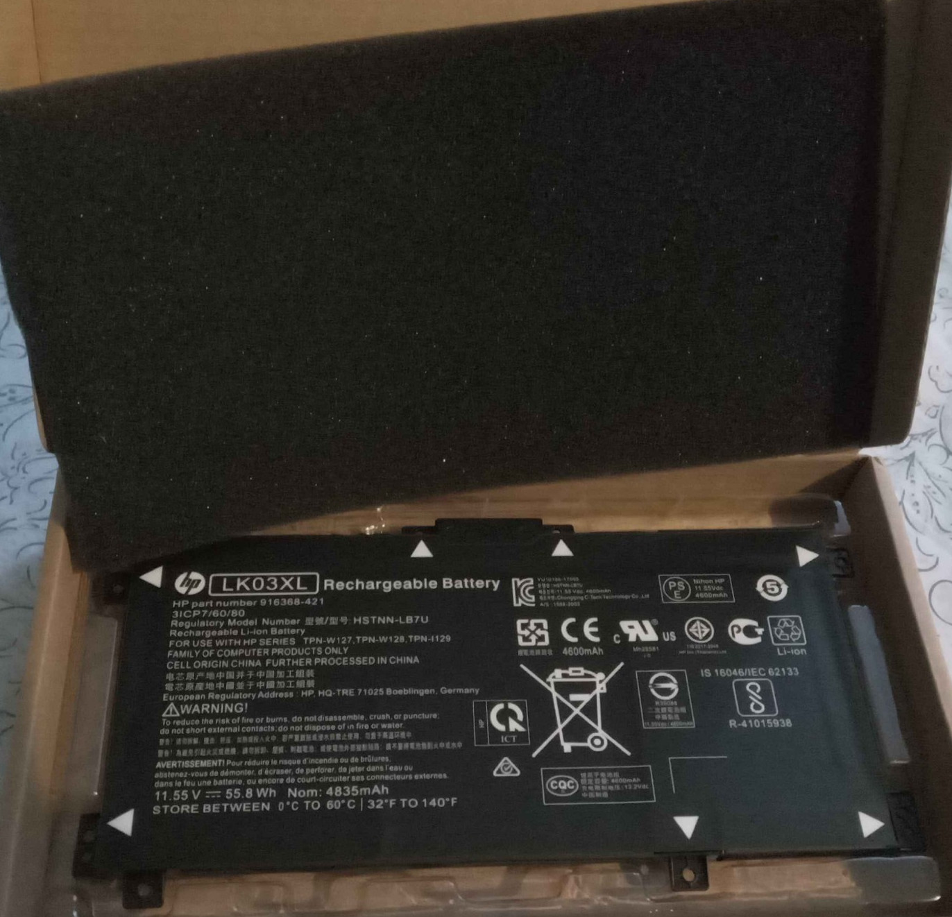 Genuine LK03XL Battery For HP ENVY X360 15-BP 15M-BQ 17M-CE 17-BW L09281-855