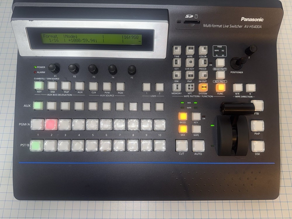 Panasonic AV-JS400AN Video Switcher 4 SDI/2 Composite or Component/2 DVI Input