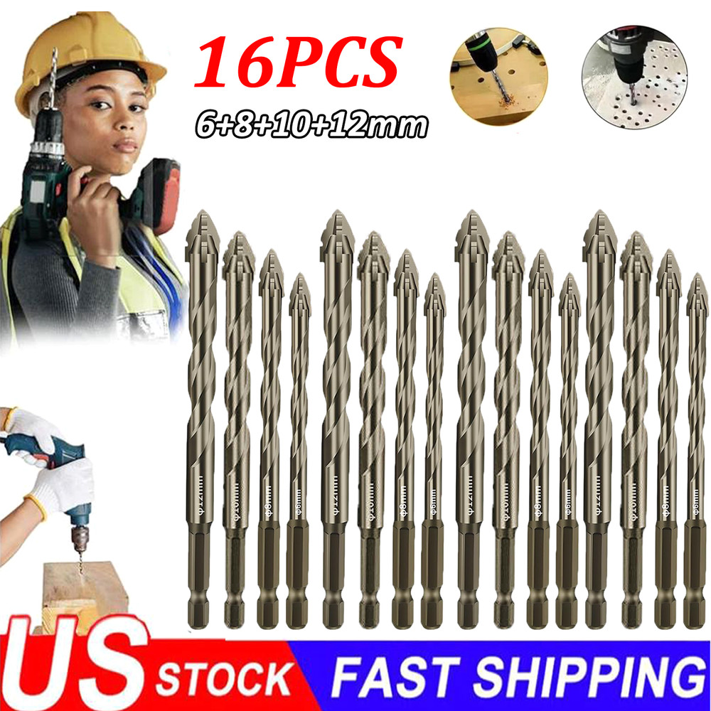 Eccentric Drill Bit Set Four-Flute Sawtooth Eccentric Drill Bit High Hardness