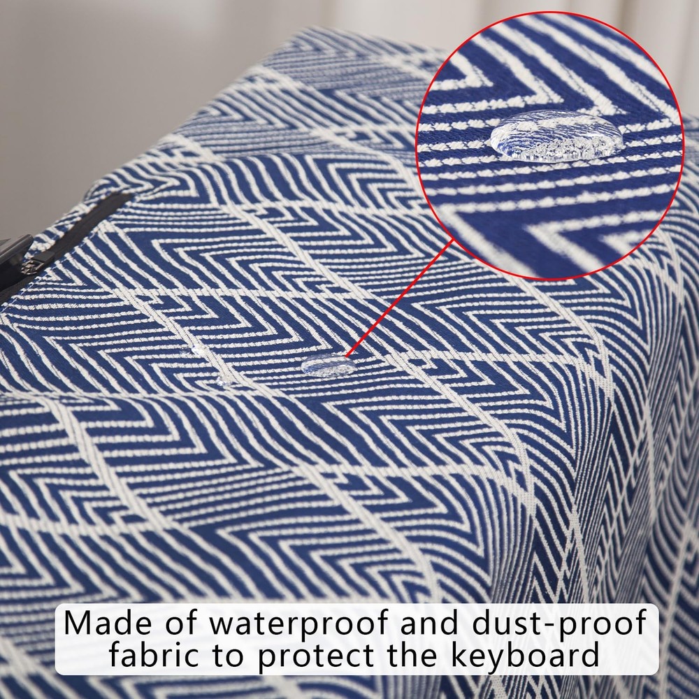 Waterproof Keyboard Cover - Soft Thick & Durable - Geometric Pattern - Univer...