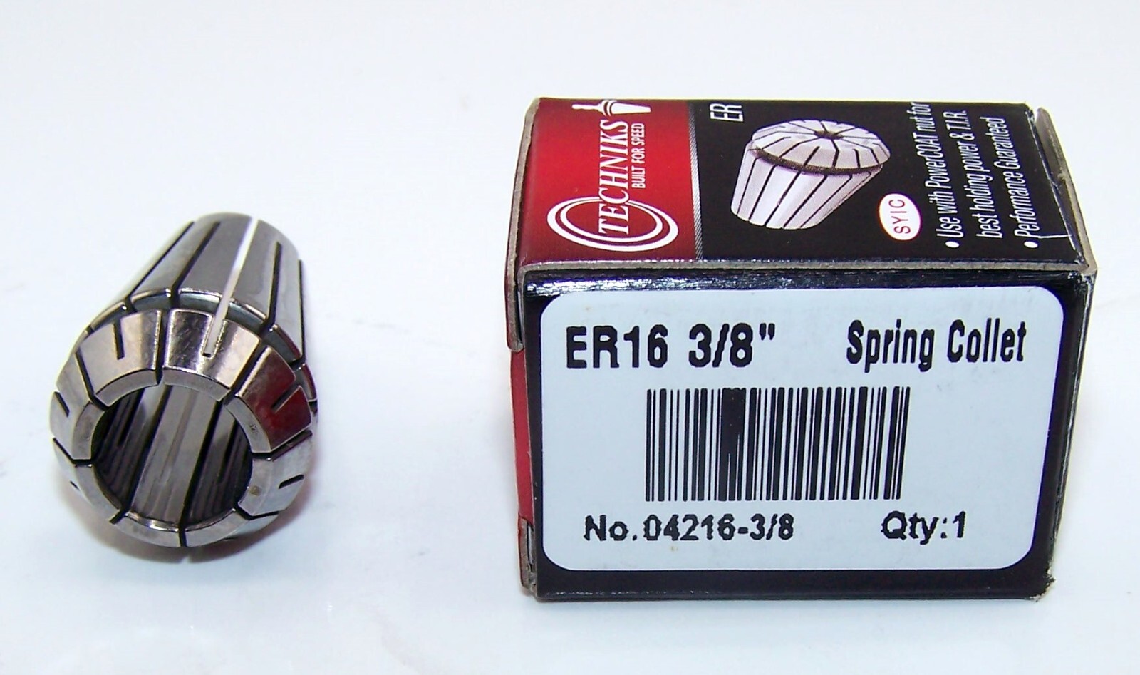 ER16 3/8" PRECISION COLLET - .0002" T.I.R TECHNIKS 04216-3/8
