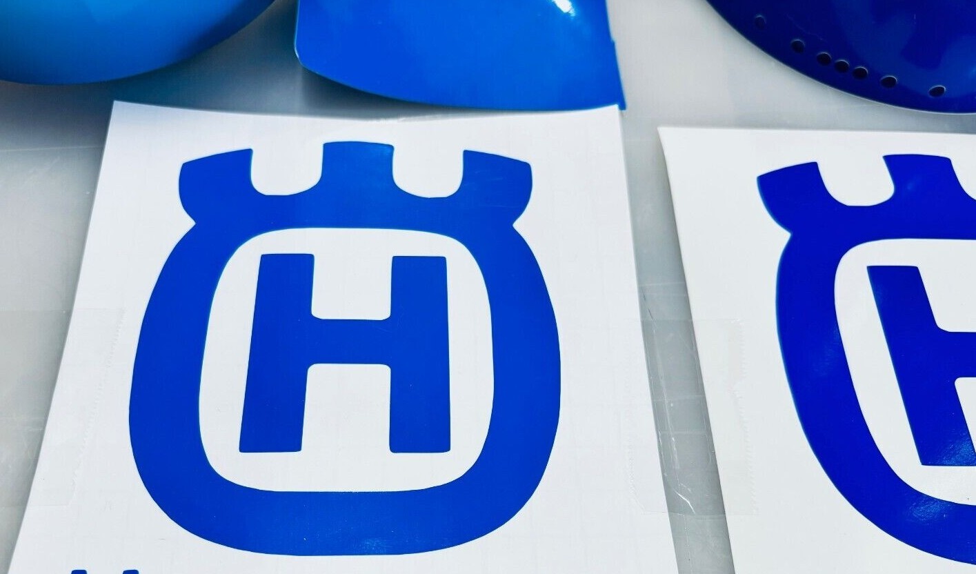 Husqvarna Vinyl Decal (NO TEXT) Many Sizes & Colors - FREE Ship Buy 2 Get 1 FREE