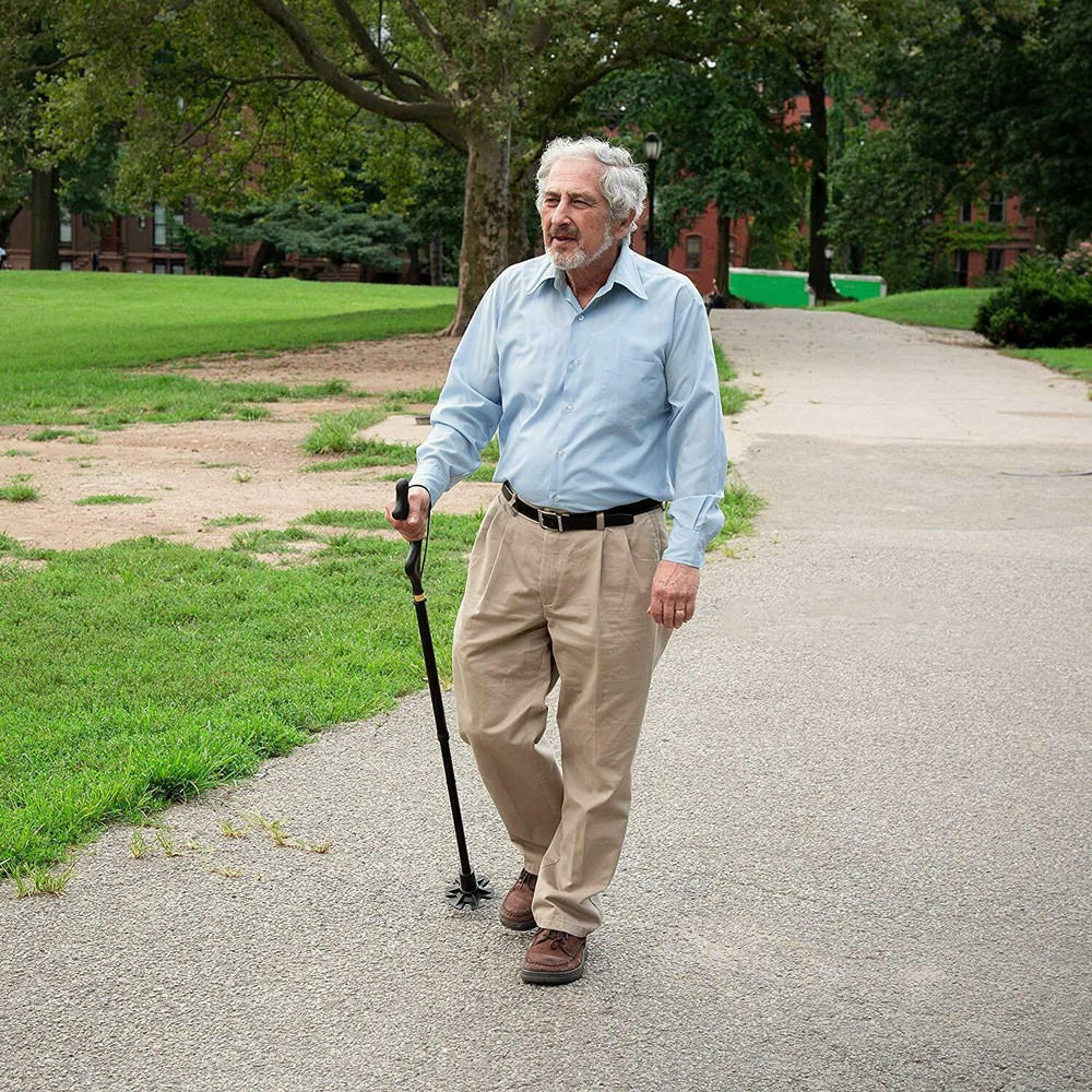 Upright posture walking stick, adjustable height, folding walking stick, USA