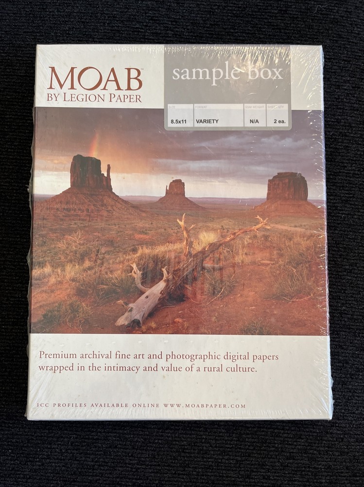 Moab 8.5x11-Inch General Sampler Pack 24 Sheets for Inkjet Printing