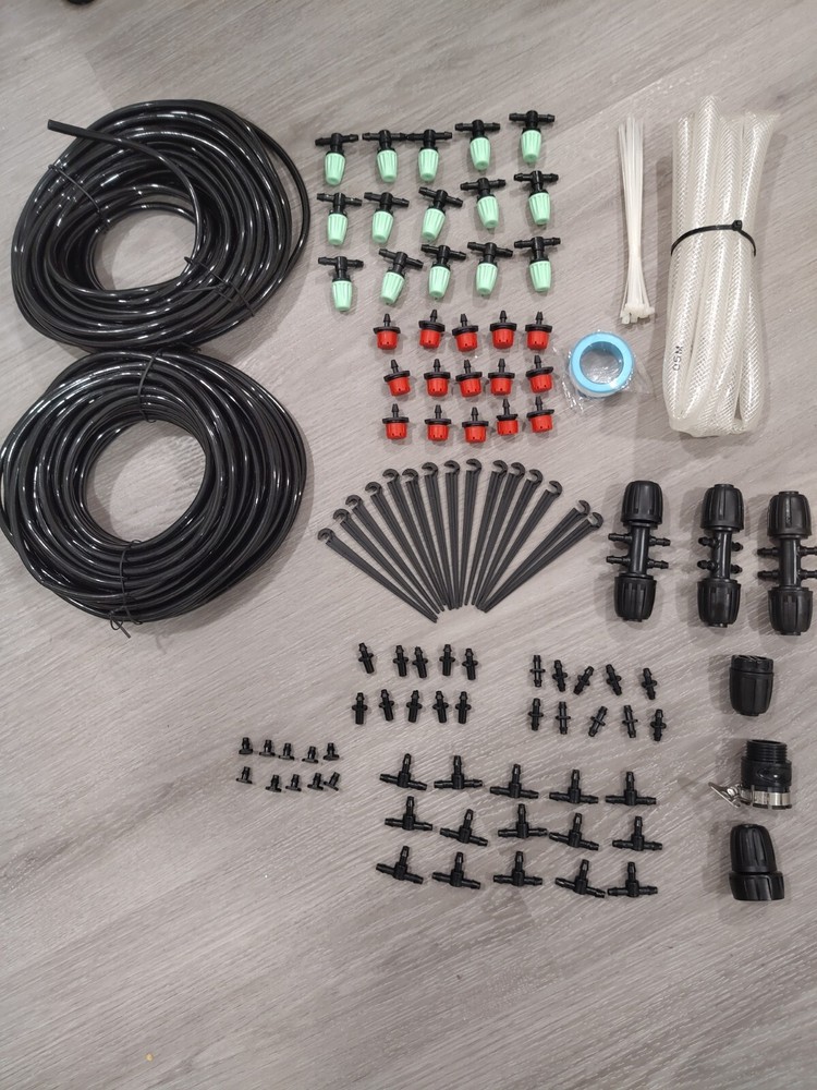 131 FT Greenhouse Micro Drip Irrigation Kit Automatic Irrigation System