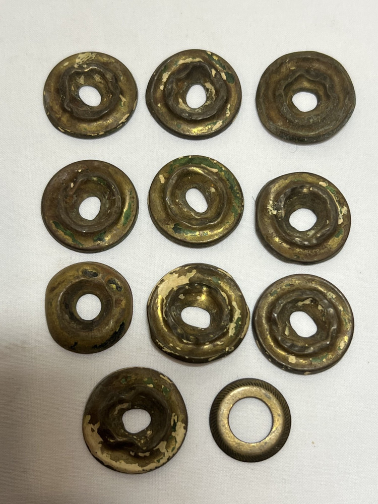 Assorted Antique Brass Drawer Pulls Drop Handles Hardware 10 oz