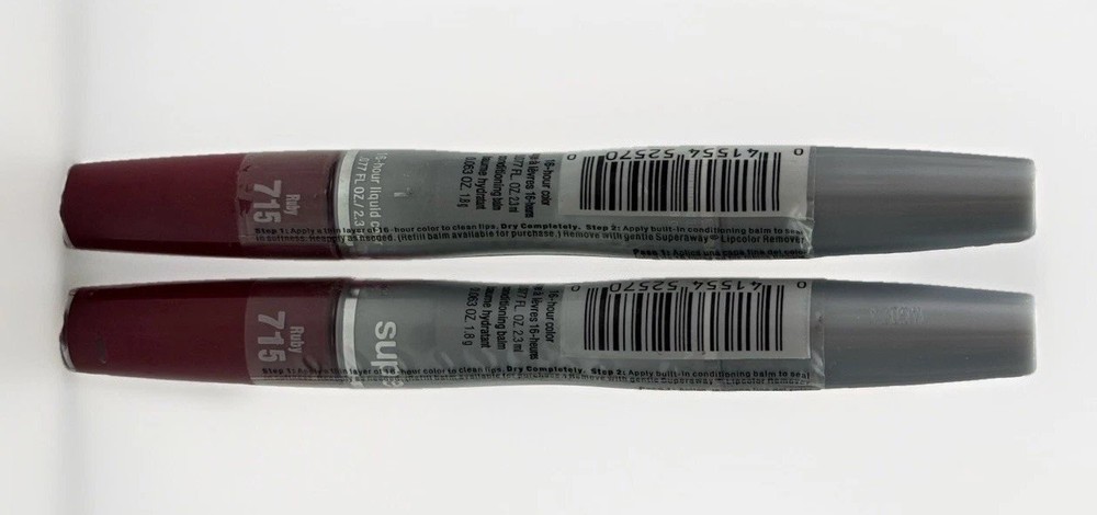 2 maybelline superstay powergloss #715 ruby