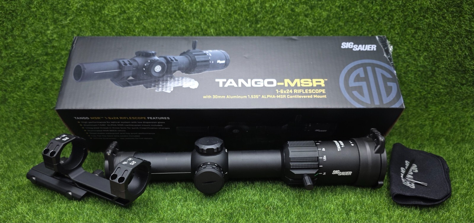 Sig TANGO-MSR 1-6x24mm Scope w/ Illum. Red MSR BDC6 Reticle SOT61000 - USED