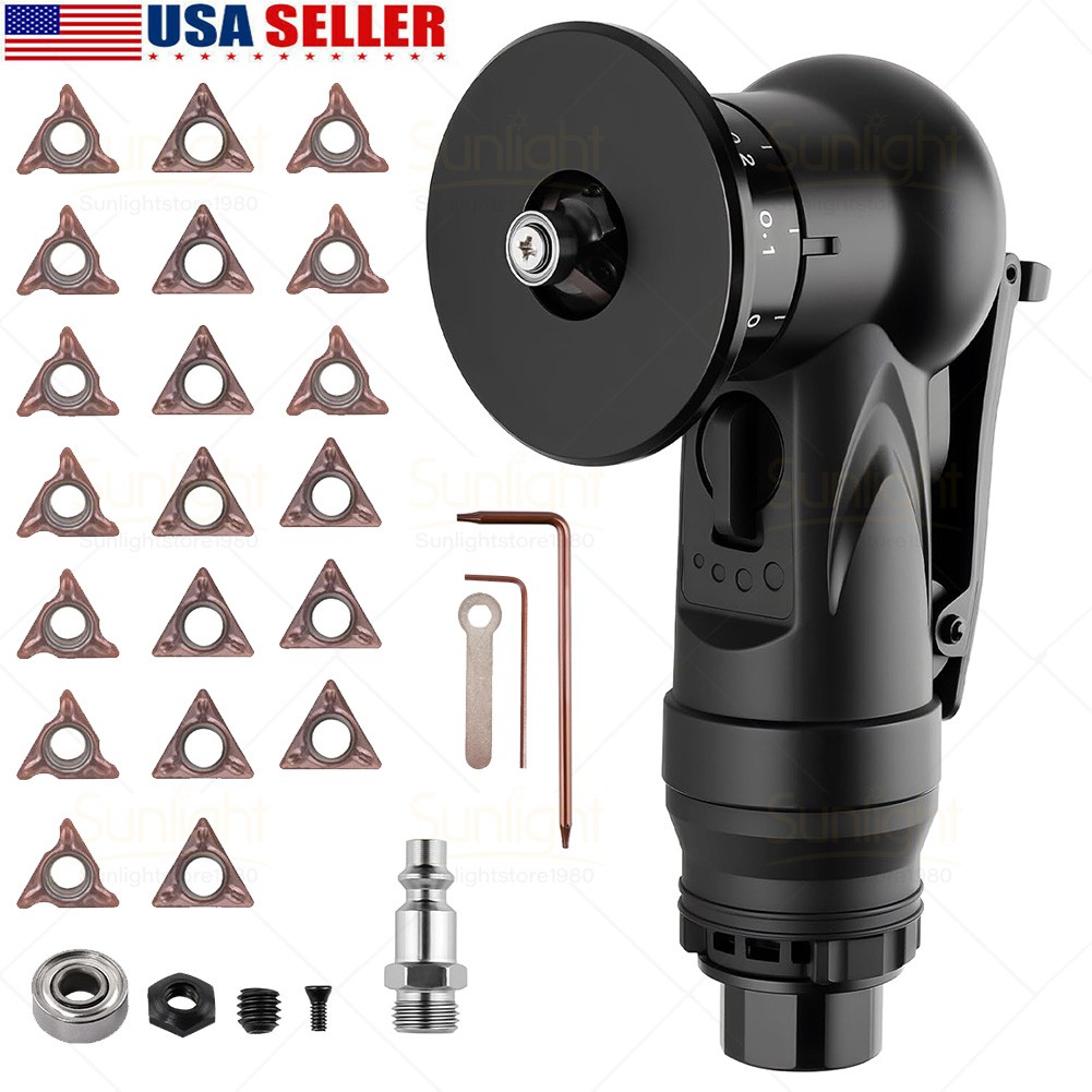 Pneumatic Chamfering Tool, Air Chamfer Tool with 10 C-Angle & 10 R-Angle Blades