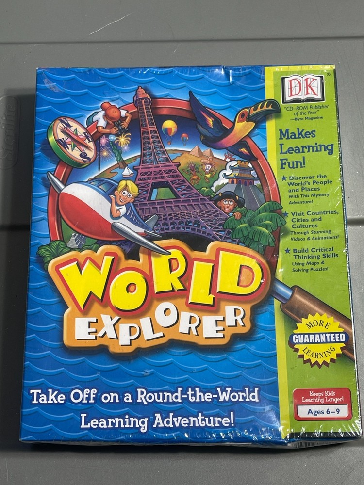 NEW SEALED - DK Dorling Kindersley World Explorer Computer Software (PC, CD-ROM)
