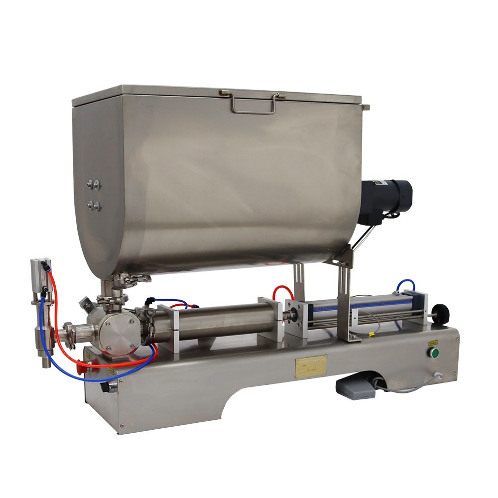 TECHTONGDA® 100-1000ml Paste Filling Machine W/Mixing Function 5-15 cycle/min
