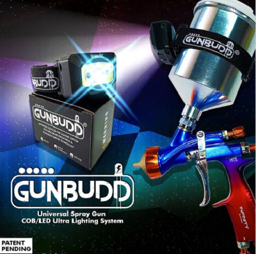 Paint Spray Gun Light GUNBUDD LED-COB Universal Lighting System Fits All Models
