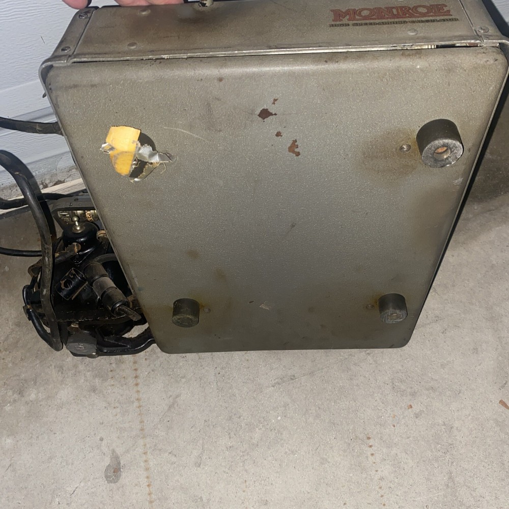 Rare Vintage Monroe High Speed Adding Machine Calculator Electric Untested