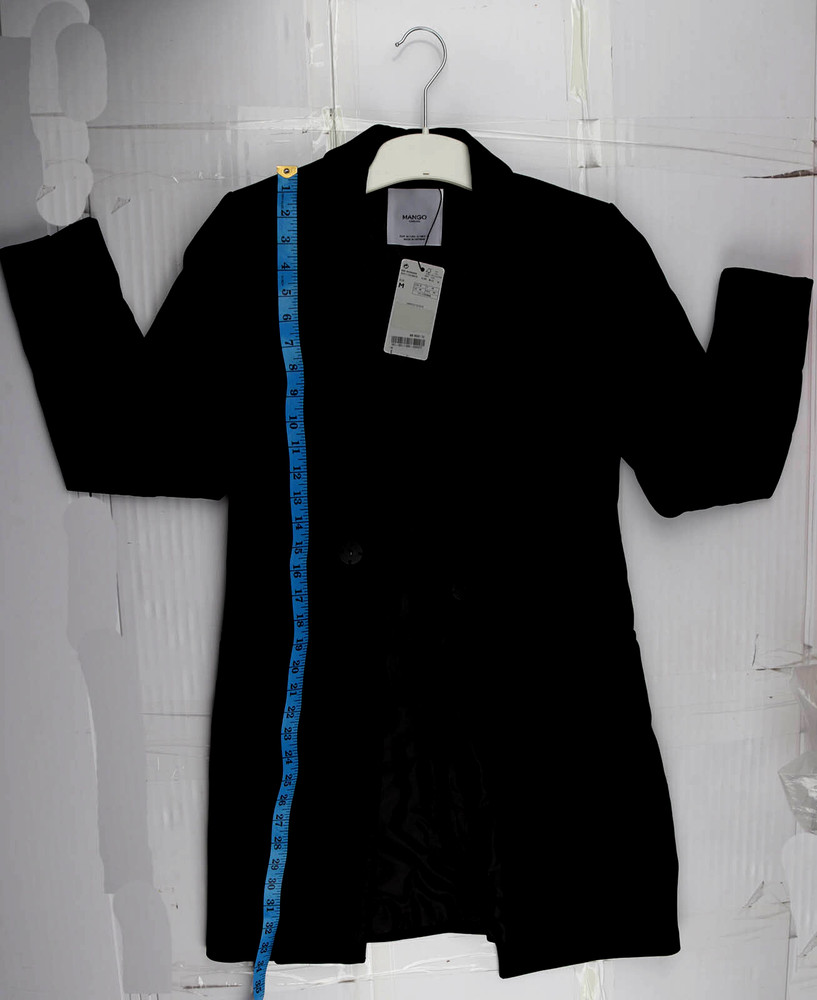 Mango Black Coat Size Medium Womens