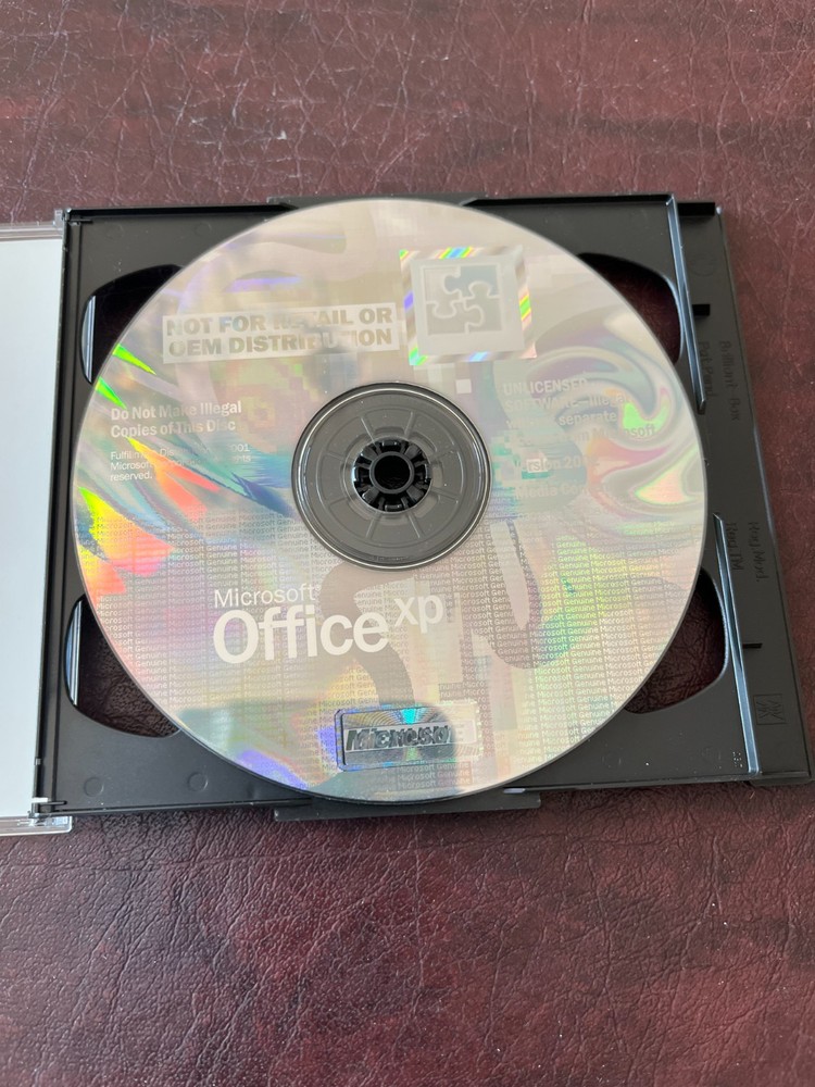 Microsoft Office XP Professional CD With Product Key Version 2002