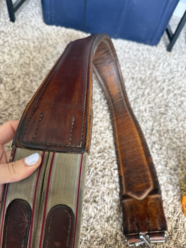 Brown Leather English Girth Beval 44”