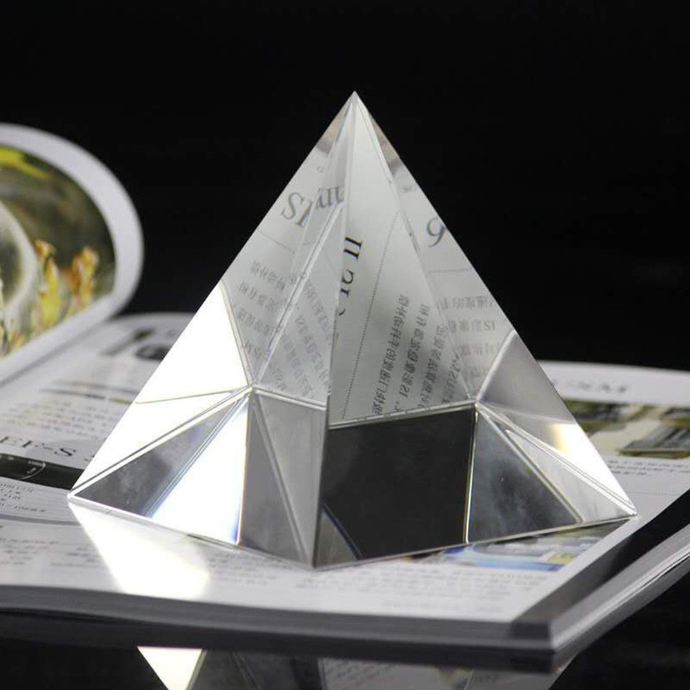Crystal Rainbow Maker Equilateral Prisms Pyramid Shape Glass Optical