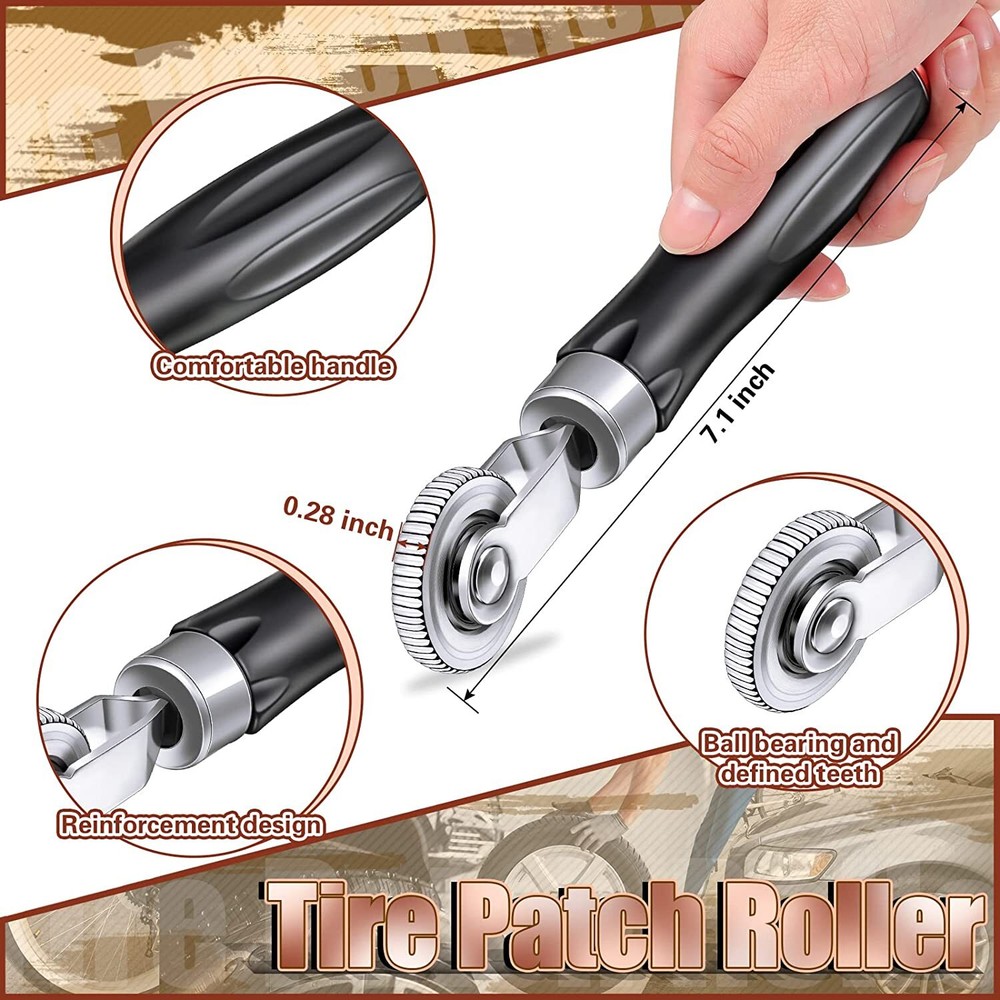Tire Repair Patch Tool Buffing Wheel Tungsten Tire Patch Roller Scraping Cutter