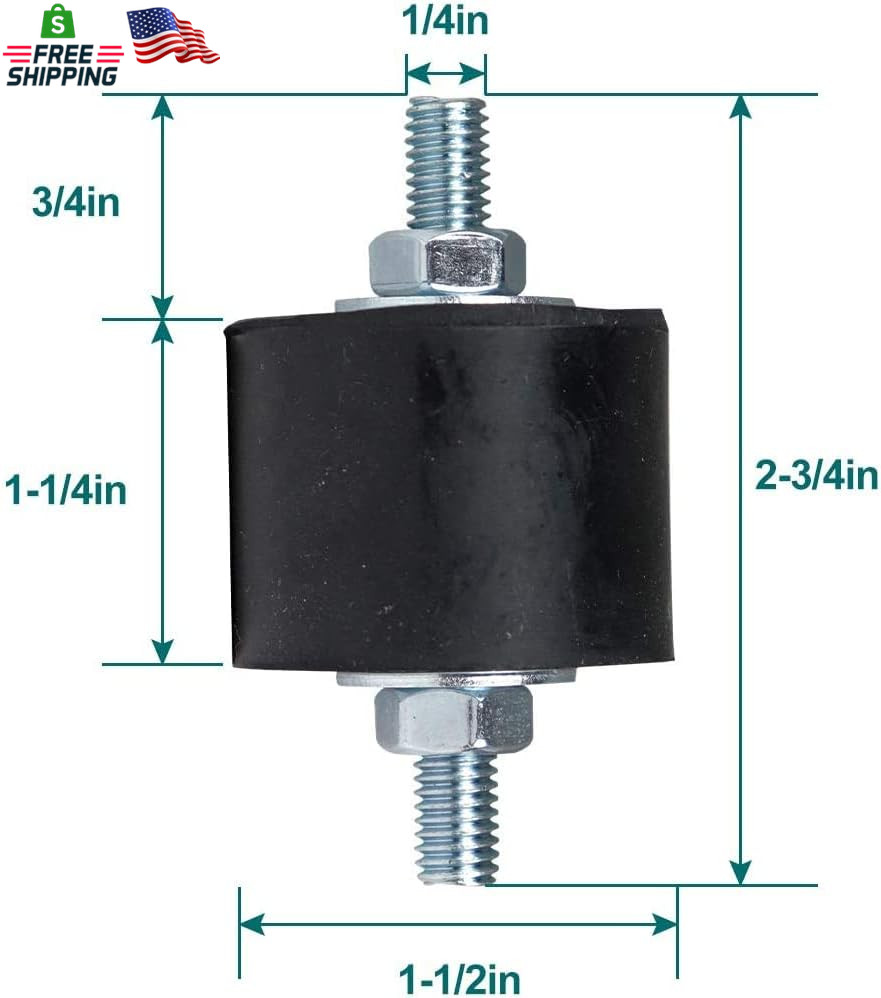 AC Rubber Vibration Mount Bracket M8 Anti Vibration Pads Mini Split