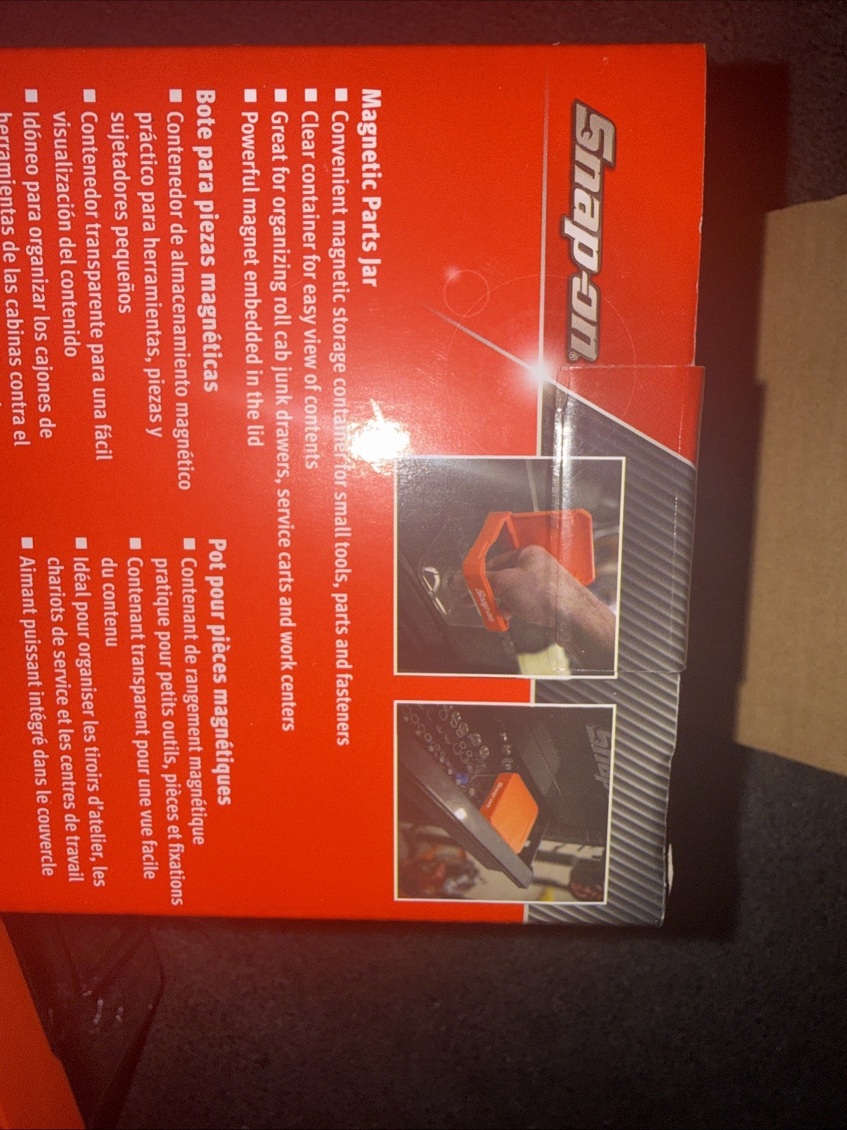 For Snap On Tools MAGSTJARor Magnetic Parts Jar Orange