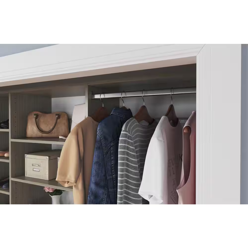 24 In. W Closet Rod and Ends (2-Pack)