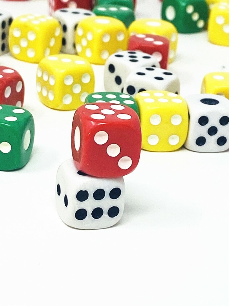 96 Pc Solid 6-Sided Game Dice Colors Dice for Board Games Dice Set Accessories