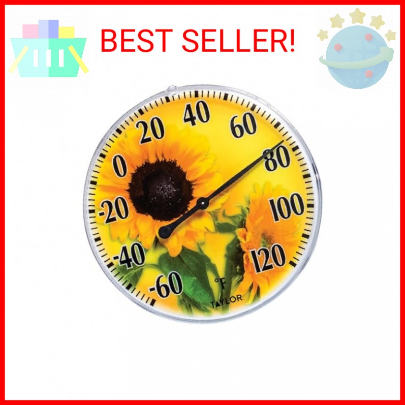 Taylor 5.25" Sunflower Thermometer