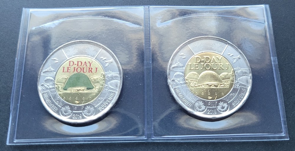 *** COMBO  TOONIES  2019  D-DAY  *** FROM  ORIGINAL  MINT  ROLLS  ***