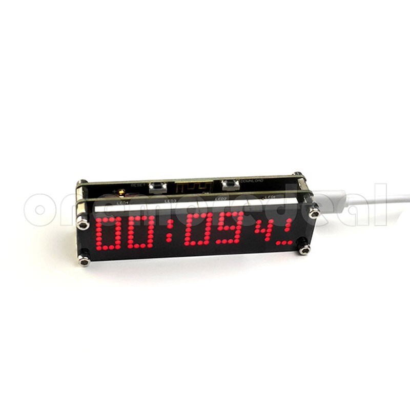 F1.9 WiFi LED Digital Mini Dot Matrix Clock ESP8266 DIY Alarming Clock Module if