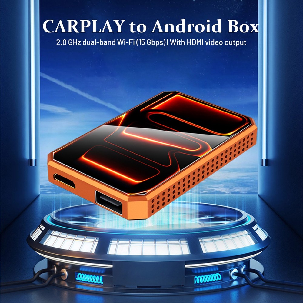 New Wireless CarPlay Android Auto Adapter w/ Android 13 System 4K HDMI Output