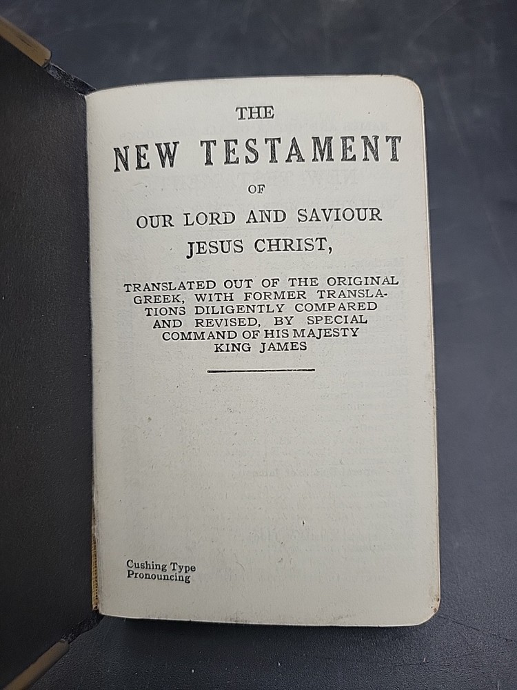 WWII Bible - Metal cover - May This Protect You