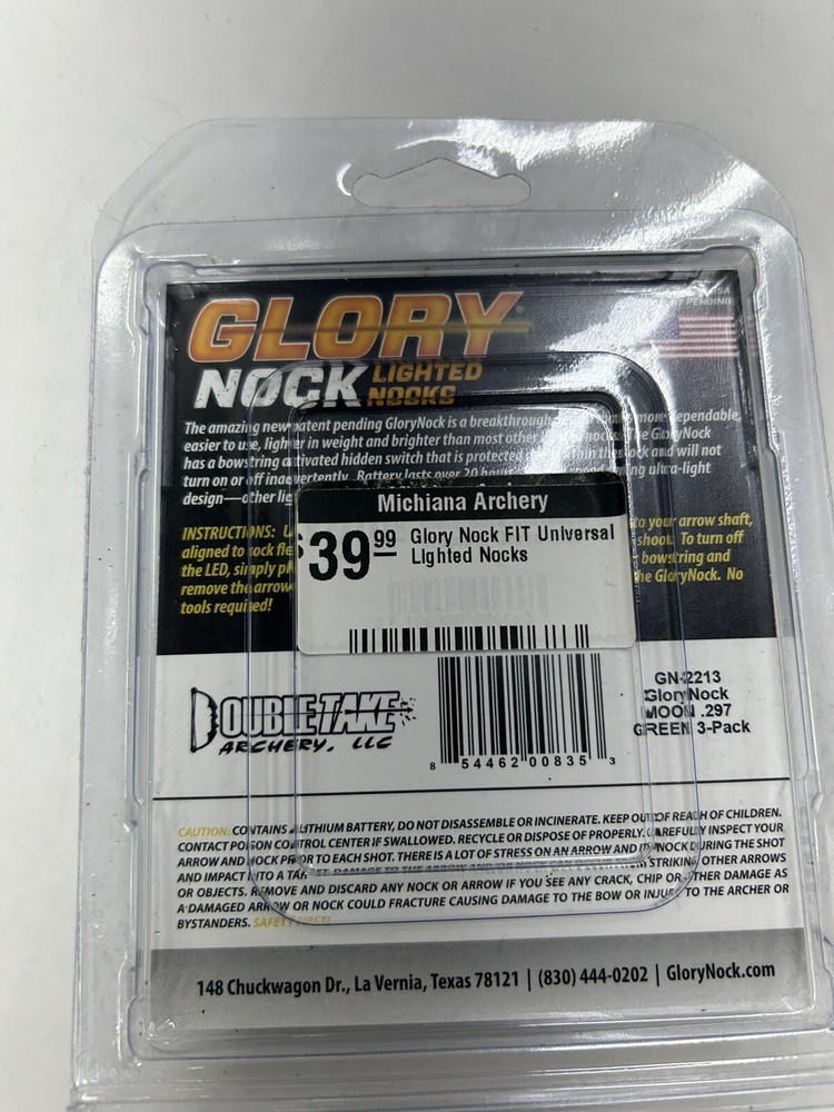 Double Take Archery Green Lighted Nocks - Bin Q-12