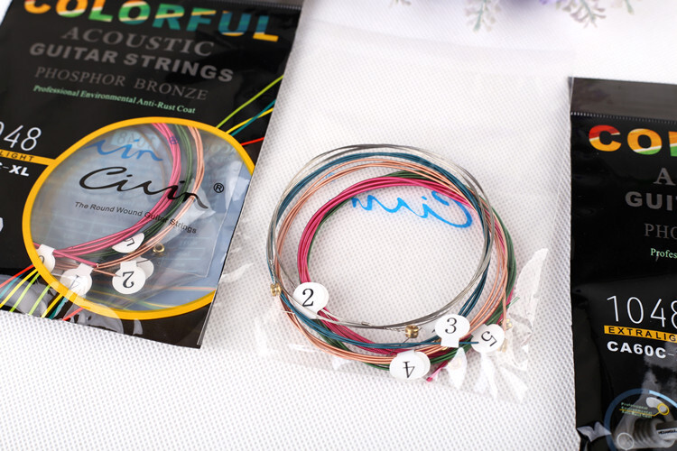 1-2 Sets Guitar Strings 6-12PCS Replacement Steel String for Acoustic Guitar US