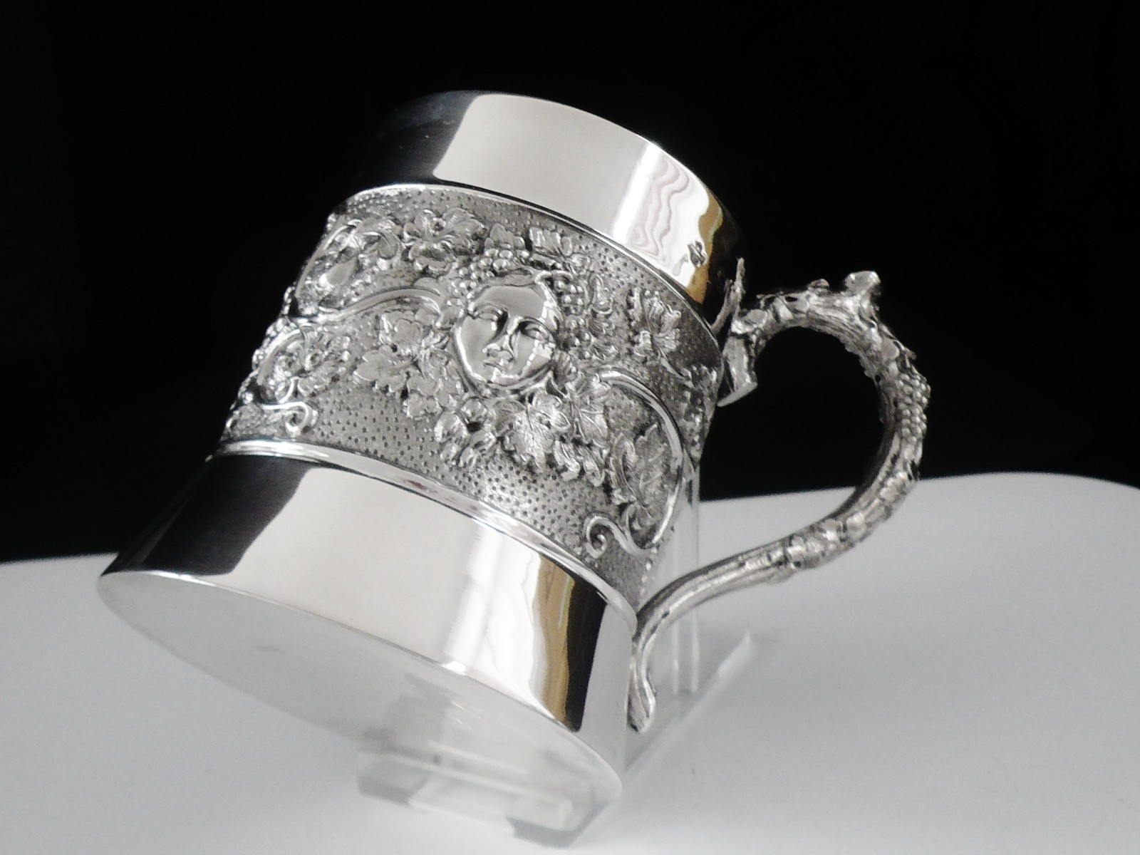 Antique Sterling Silver Tankard Mug, Horace Woodward & Co Ltd, London 1894