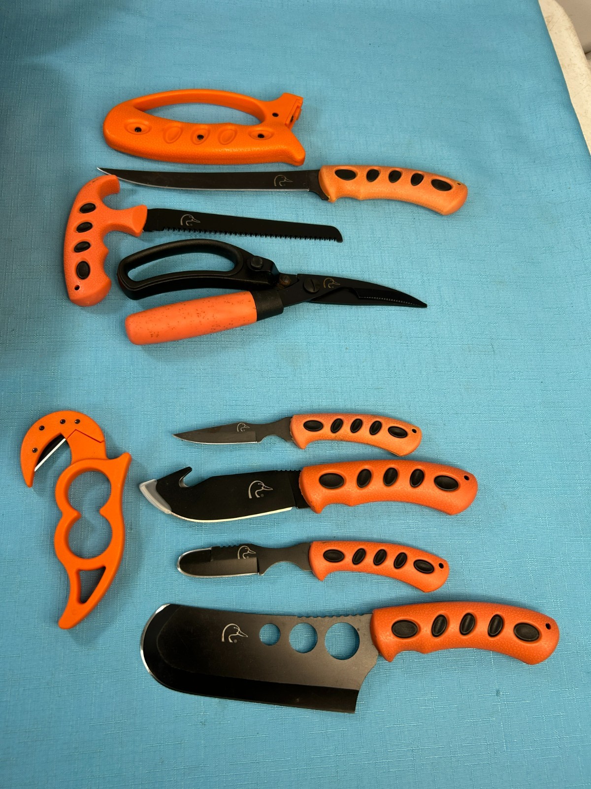 Ducks Unlimited 11 piece Field Dressing Game Kit Knife Steel Soft Sided Case