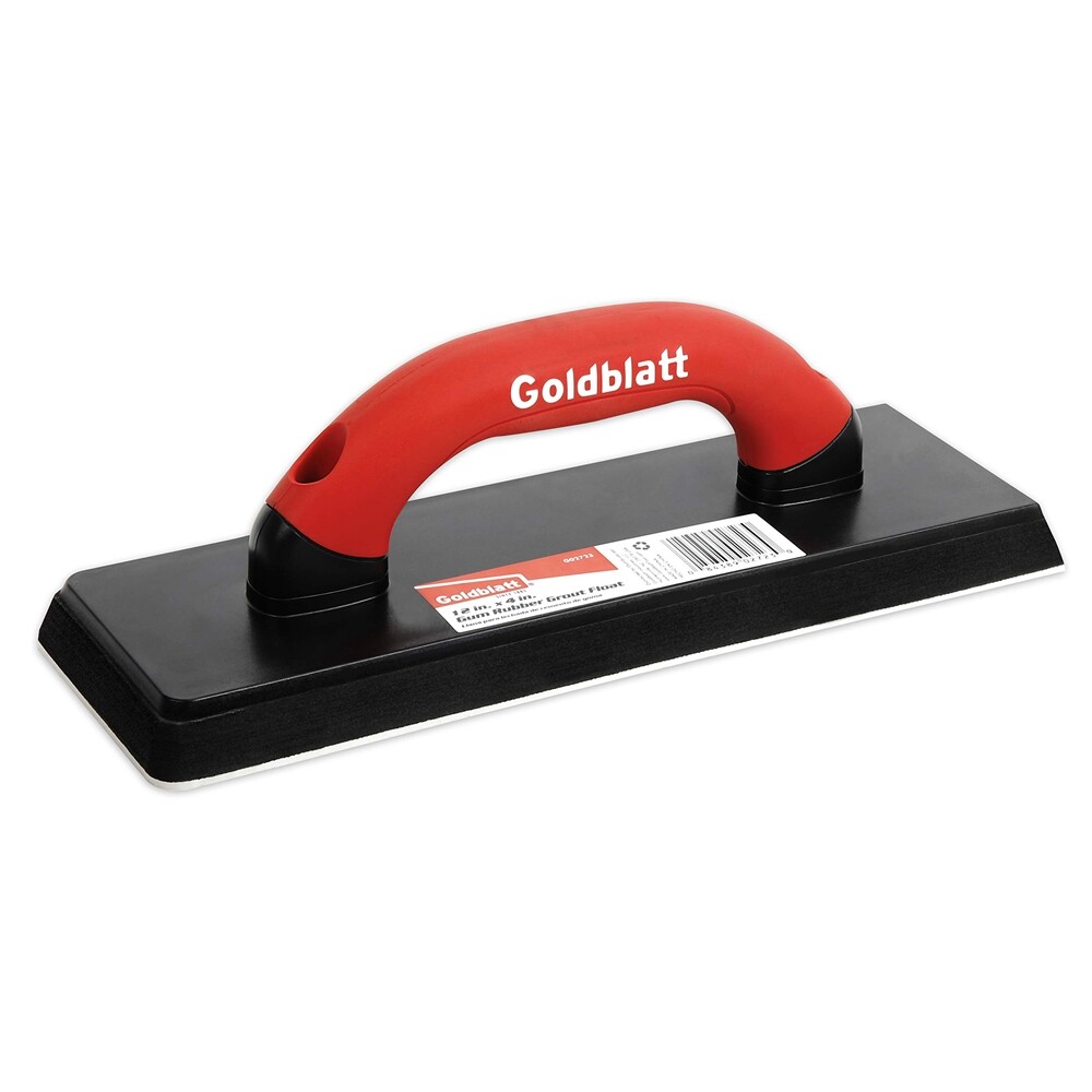 12-inch by 4inch Margin Float Gum Double Rubber Flooring Grout Float Soft Handle