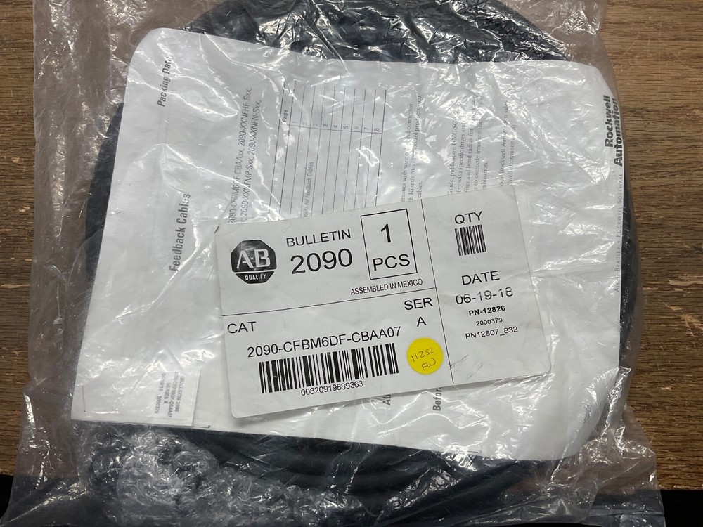 NEW 2090-CFBM6DF-CBAA07 AB FEEDBACK CABLE  SER A