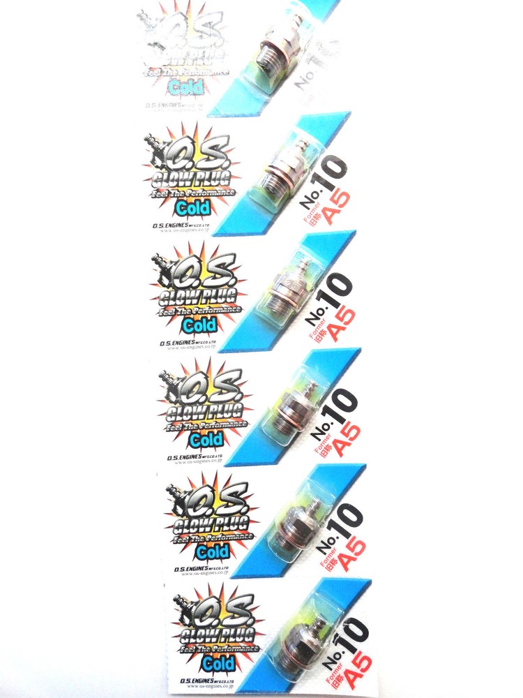 OS No.10 #10 A5 Cold Nitro Glow Plug - 6 Pack 71605100