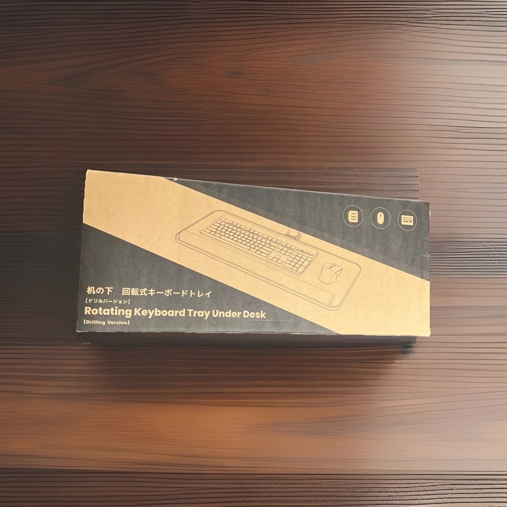 Rotating keyboard Tray Under Desk