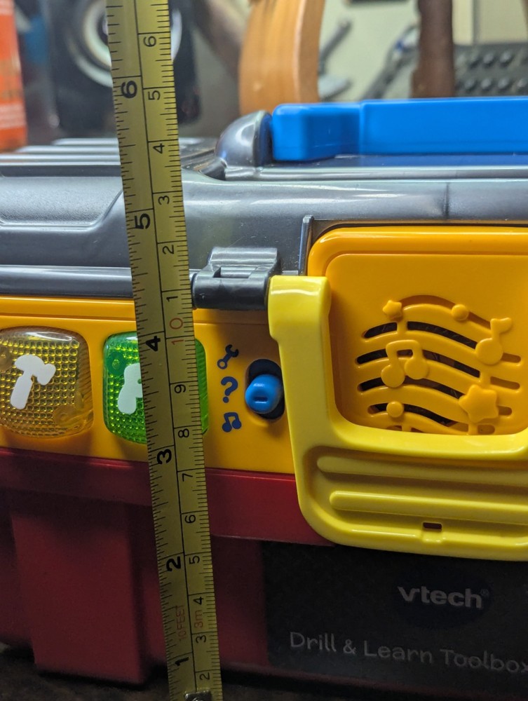 VTech Drill & Learn Toolbox Pro Toy BOX ONLY ~Educational Music Lights~ WORKS!