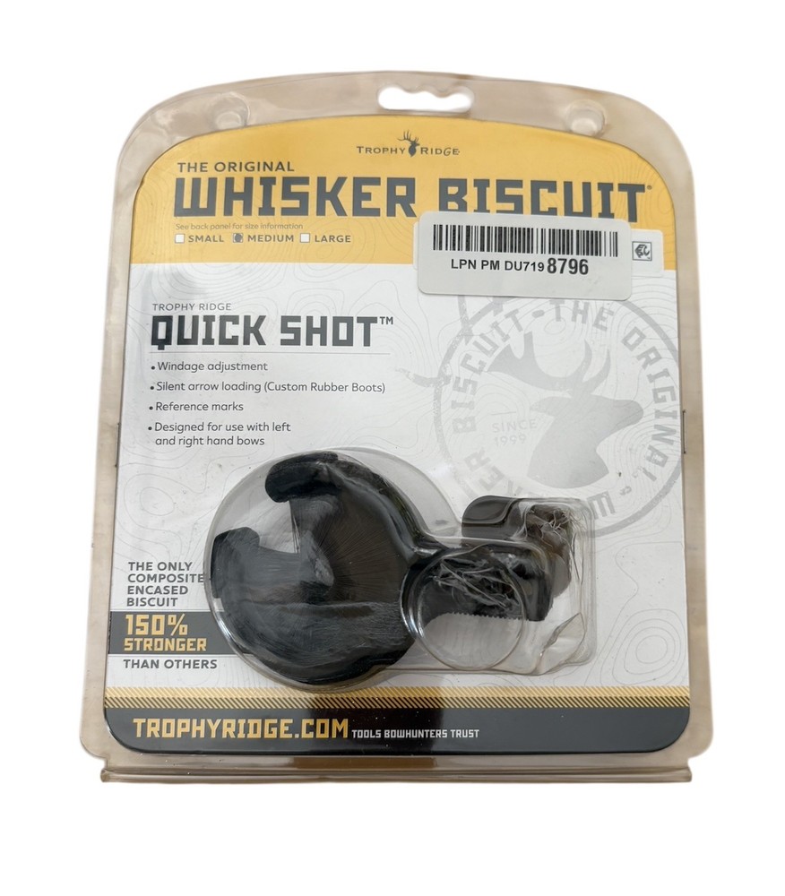 Trophy Ridge Whisker Biscuit Quick Shot - MEDIUM - Archery Rest